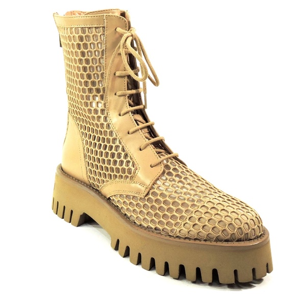 CASADEI 🇮🇹 WOMENS SAND LEATHER FASHION SUMMER BOOTIE - Picture 3 of 8